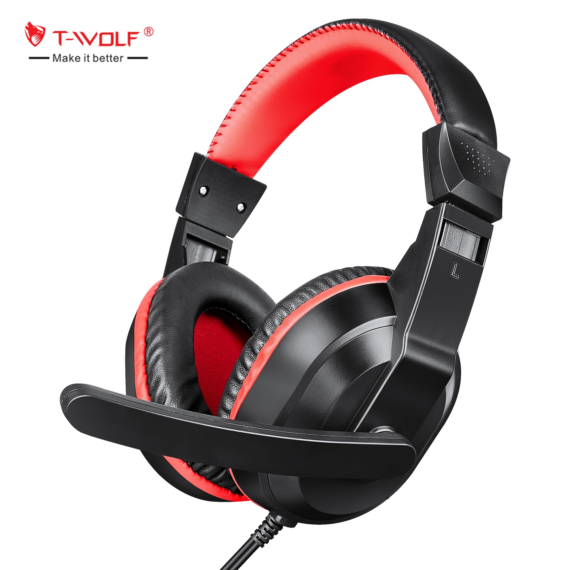 T-WOLF H150 Headphones&Headset Wired Gaming Headphones On-ear 3.5mm