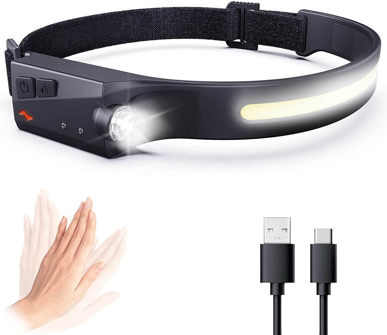 LINLI All Perspectives Induction Running Camping Rechargeable LED