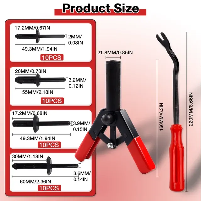 Plastic Rivet Set 2