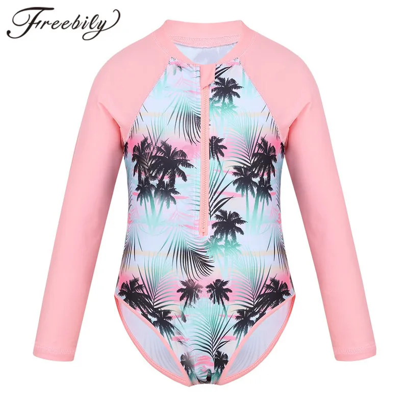 Sommer Schwimmen Einteiliger Kinder Mädchen Badeanzug Rash Guard