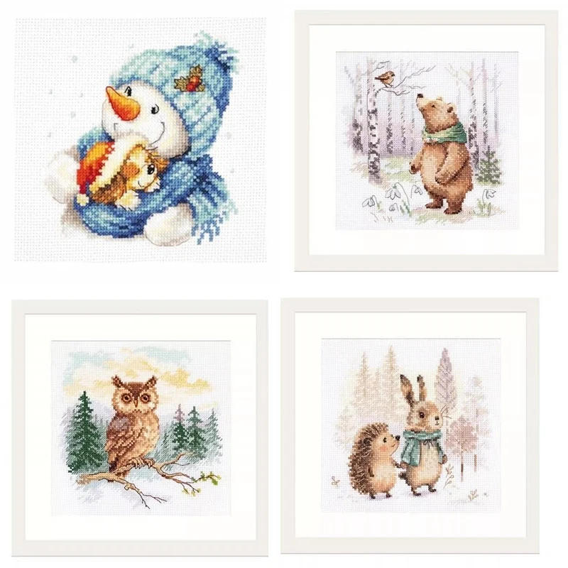 7341 Kreuzstich-Sets Weihnachts-Kreuzstich-Set für Zuhause Alles Handarbeit Kreuzstich-Stickset