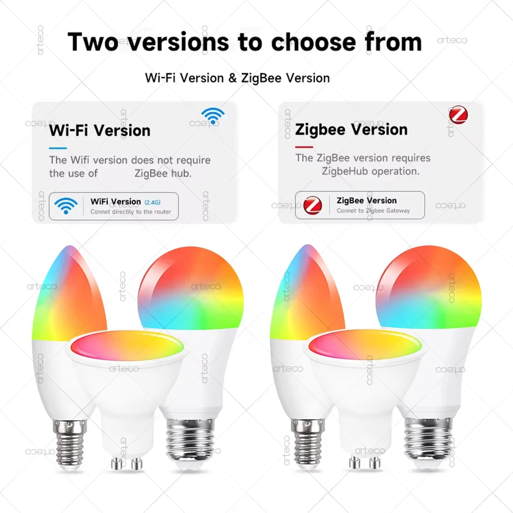 EWelink E27 E14 GU10 Smart Bulb WiFi Zigbee 2