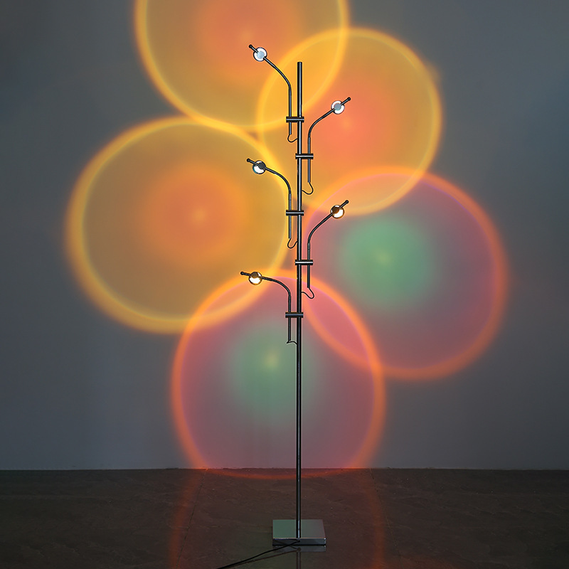 5-lights 7-colors Sunset Led Floor Lamp Atmosphere Photography