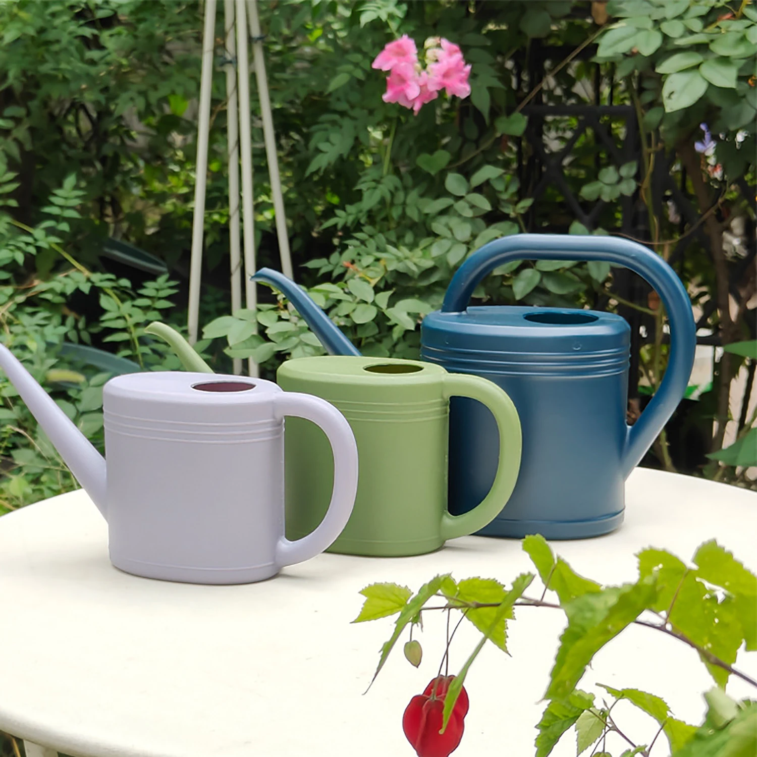 1L 2L Lange Auslauf Gießkanne Garten Balkon Terrasse 4