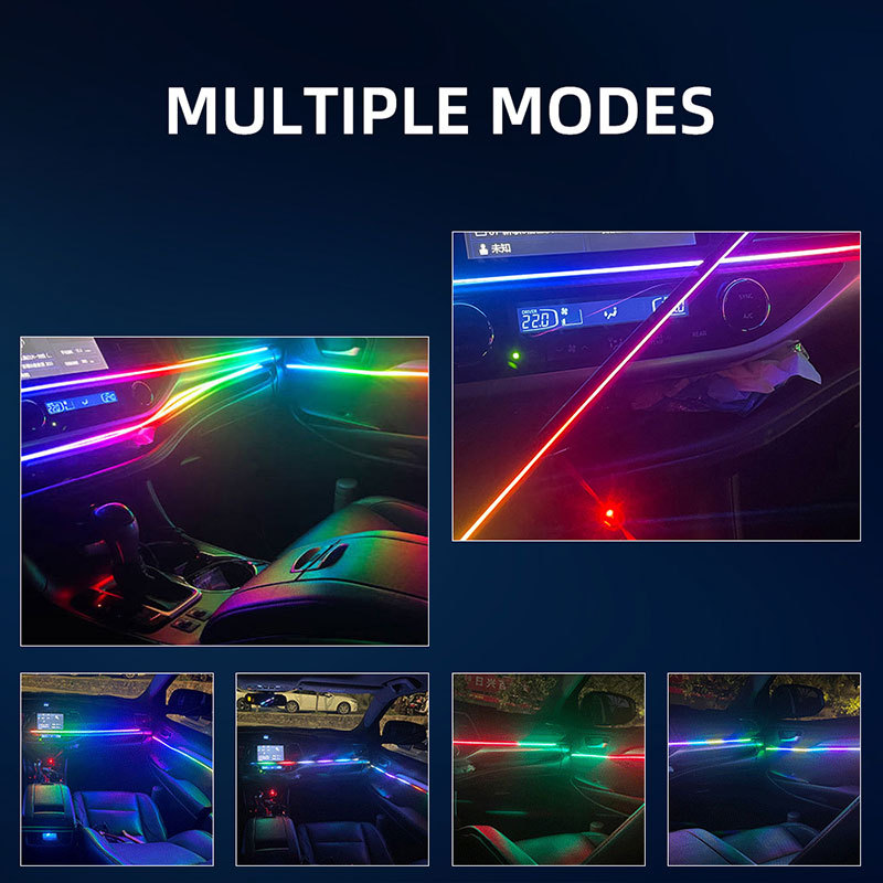 18-in-1 RGB LED Strip for Car Interior 4