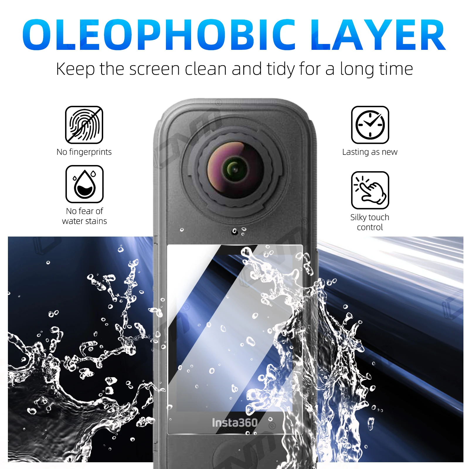 Displayschutzfolie aus Gehärtetem Glas für Insta360 X4 Air 3