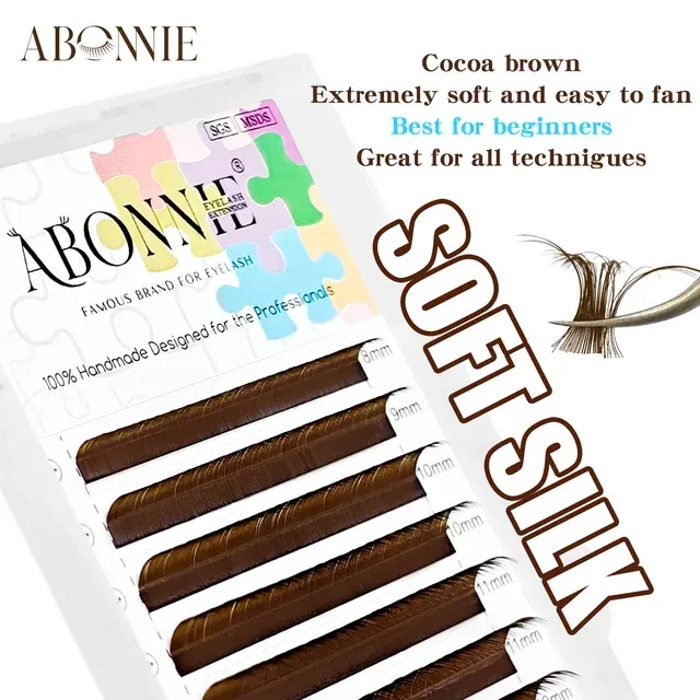 Brown Russian Volume Fluffy Lash Extensions 4