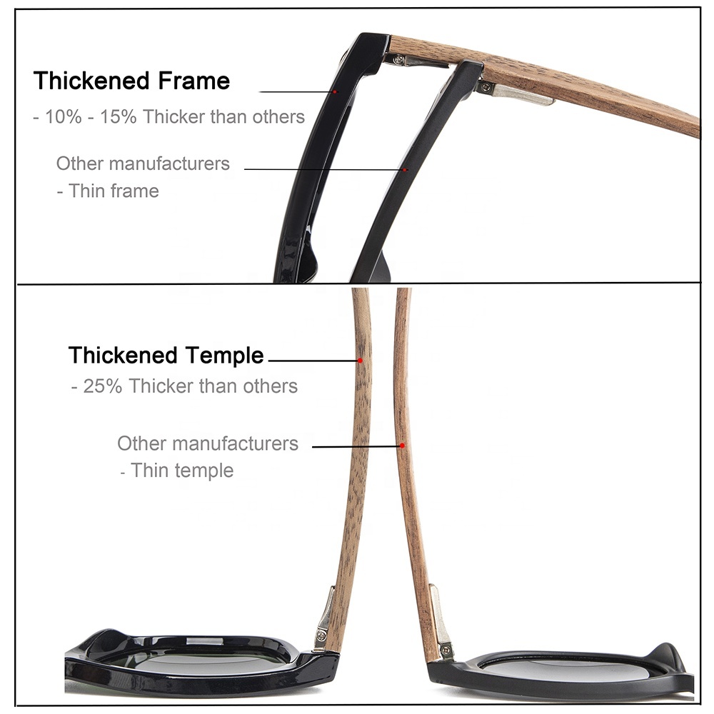 Polarized Wooden Sunglasses for Men and Women 4