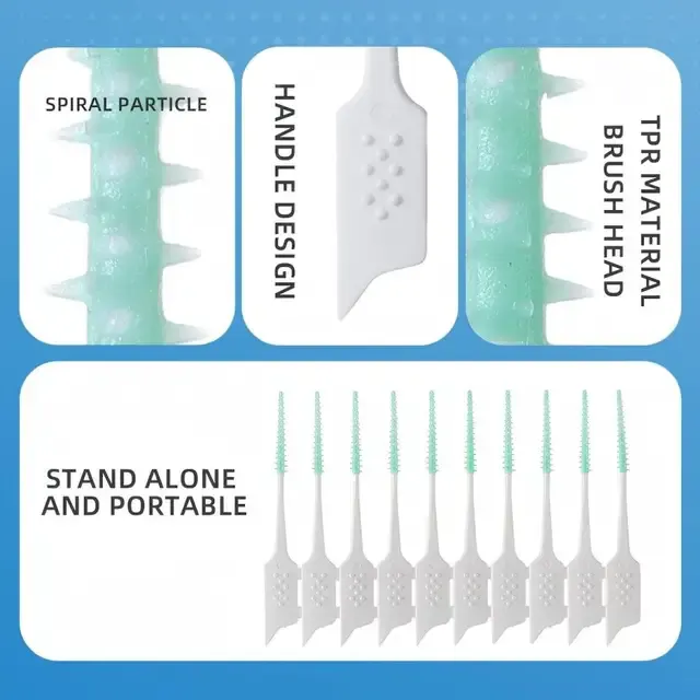 150-Pack Soft Rubber Interdental Brushes 2