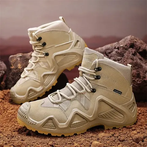 Taktische Stiefel für Herren mit Riemen Kampftraining Wasserdichte