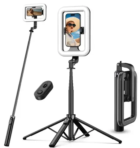 Selfie Ring Light with 72-Inch Tripod Stand