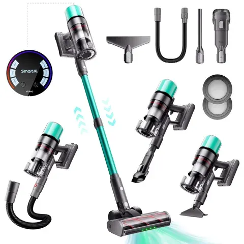 SmartAI V5Pro V5 Kabelloser Staubsauger mit Mehrfachzubehör 80