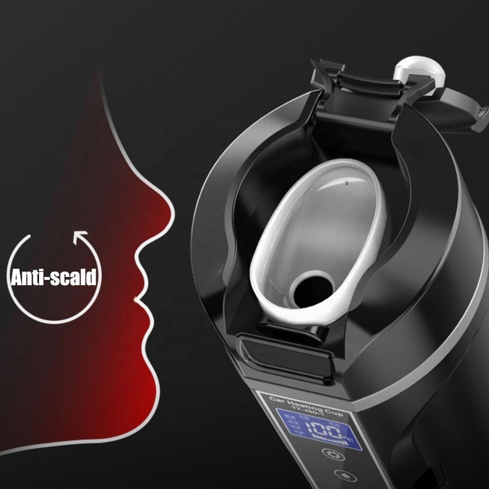 Portable 12V/24V Car Heating Cup with Display 4