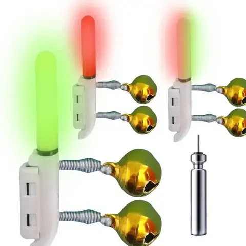 Angelrute Licht Clip Angeln Stick Stange Glocke USB