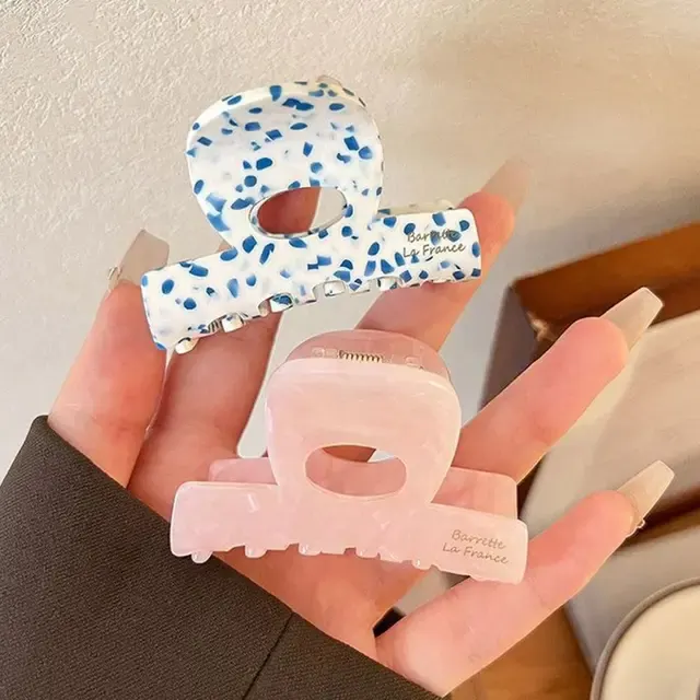 French Acetate Shark Hair Clip 2