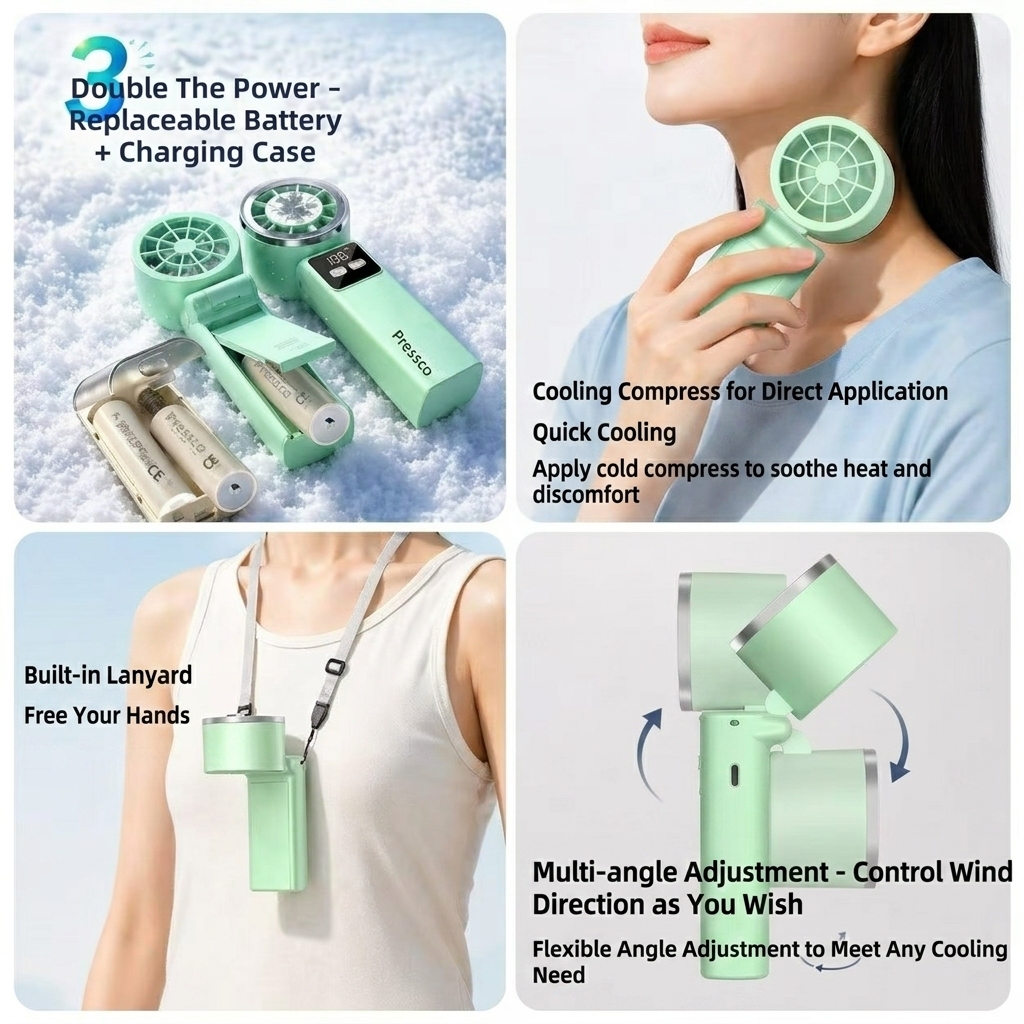 Fast-Charging Handbag Mini Handheld Fan 3