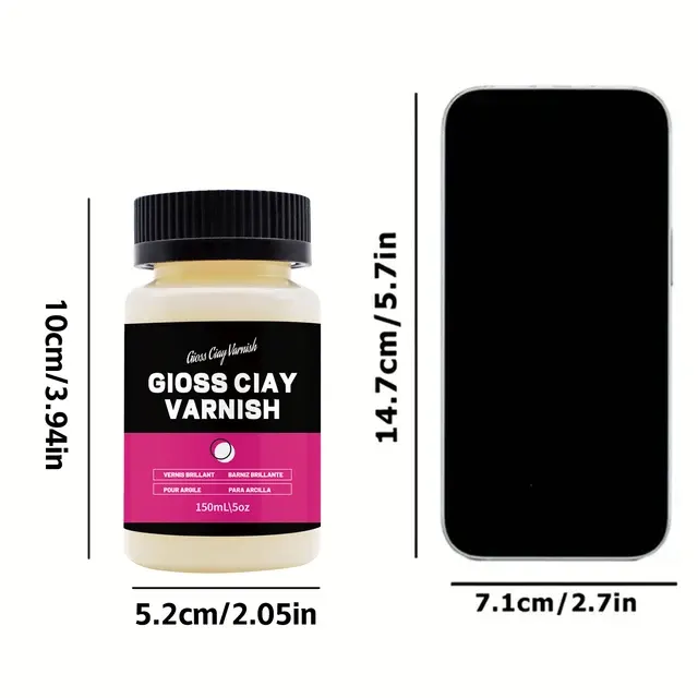 High-Gloss Glaze Varnish for Air-Dry Clay 2