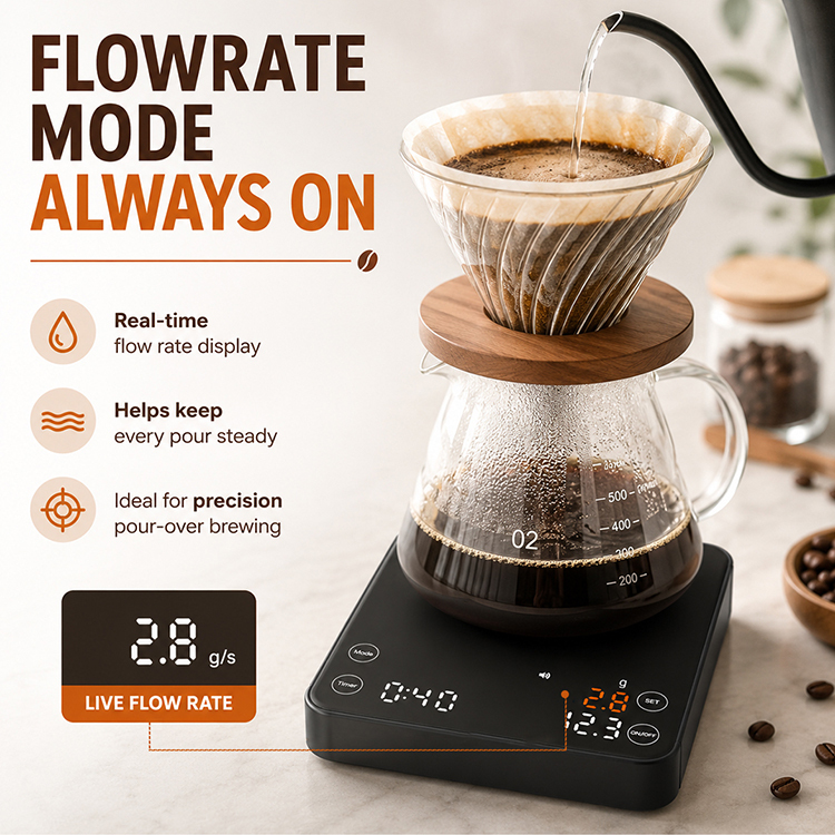 2kg Digitale Kaffeewaage aus ABS-Kunststoff 3