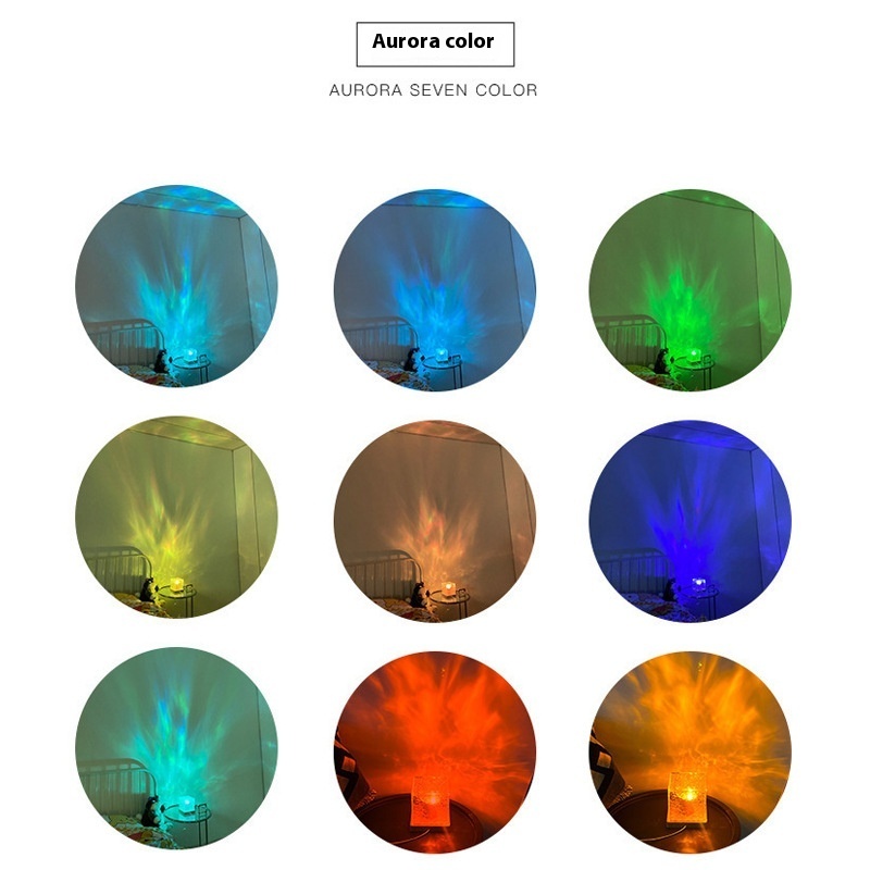 Coolqing 3D Water Ripple Square Acrylic LED Night 4