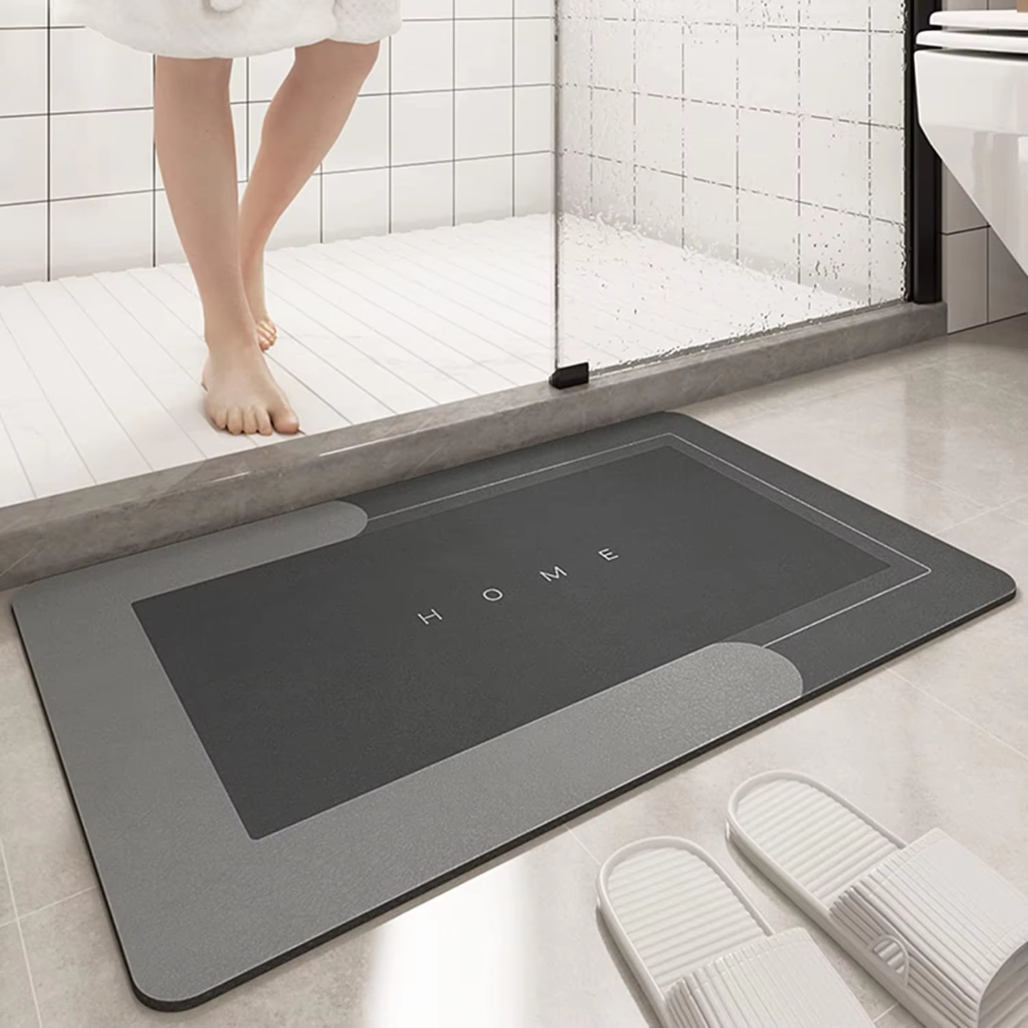 Modern Diatomite Bath Mat Super Absorbent and Easy