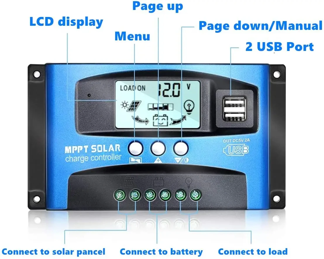 Y&H MPPT Solarladeregler 40A 60A 100A mit Last 4