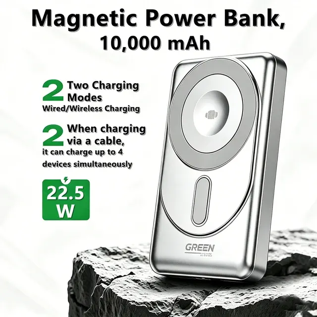 Dünne magnetische Powerbank, 5000 mAh 3