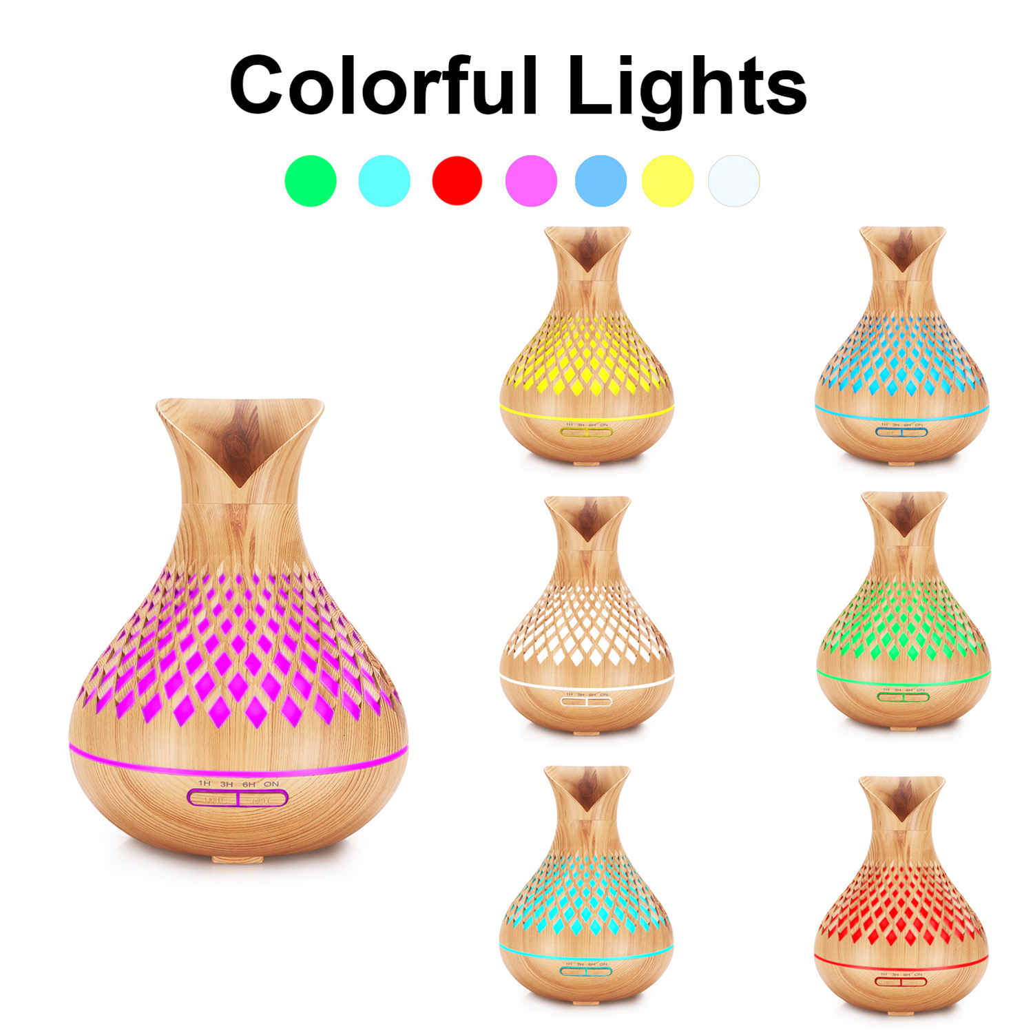 Ultrasonic Humidifier with Remote and Aroma Diffuser 3