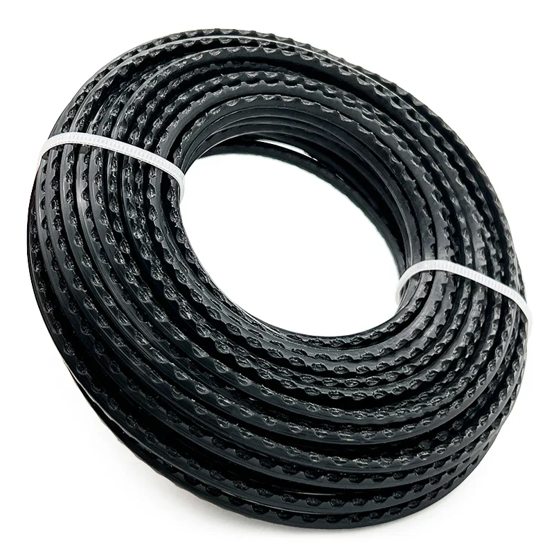 Garten-Elektrowerkzeug Freischneider-Zubehör Schwarze Farbe Trimmer Gezahnte Linie 3 4