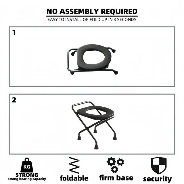 Folding Commode Chair 2