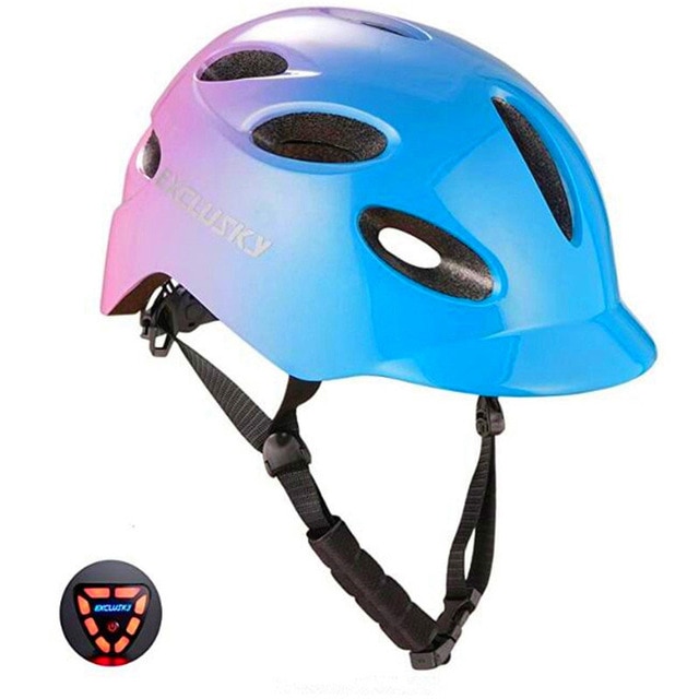 Elektrischer LED-Fahrradhelm mit Rücklicht