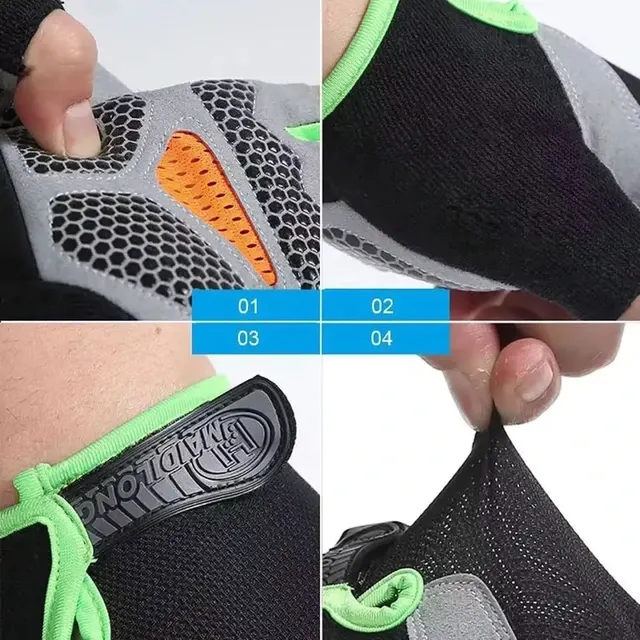 Unisex Fitness Gloves For Cycling Motorcycle Riding Half-Finger 4