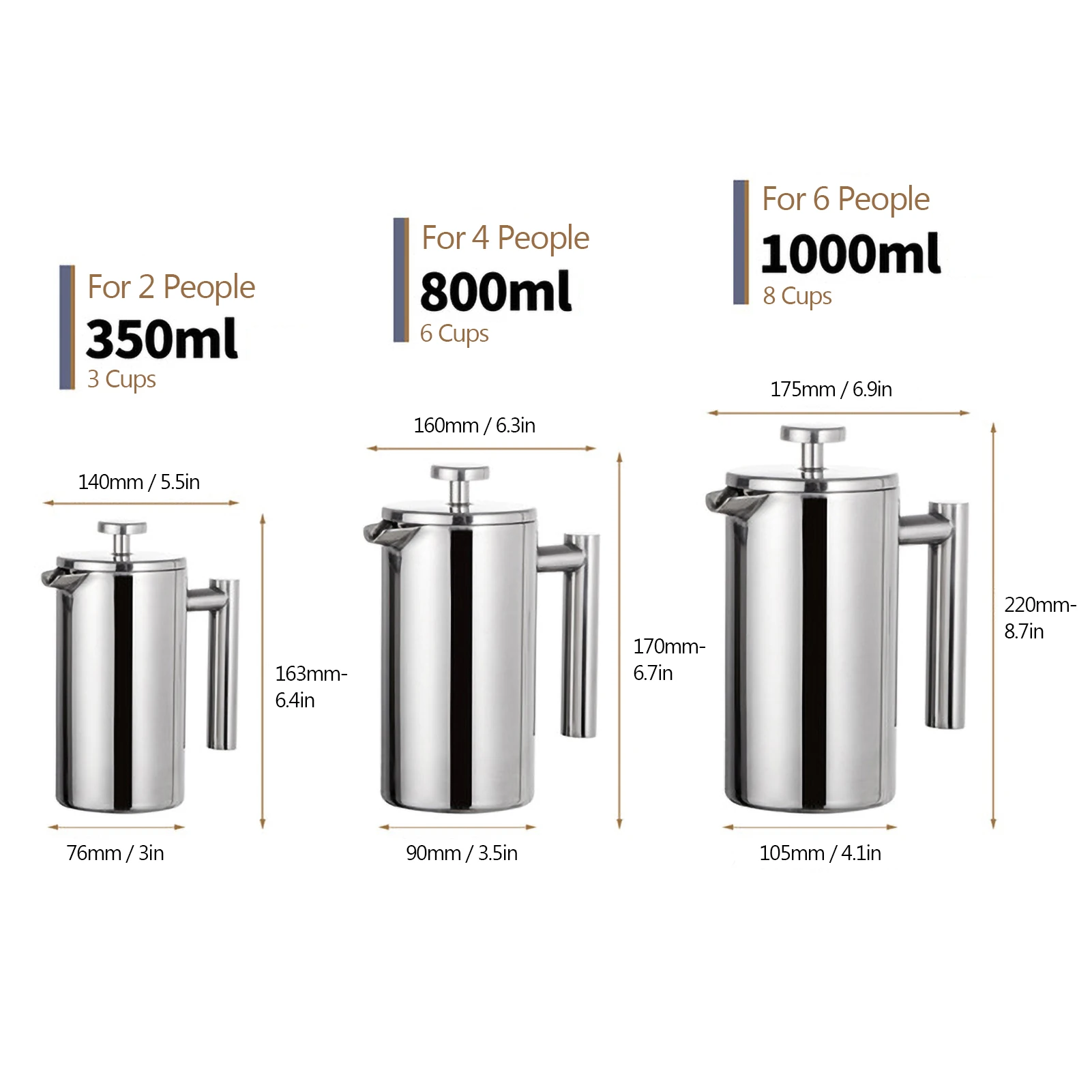 French Press Kaffeebereiter 4