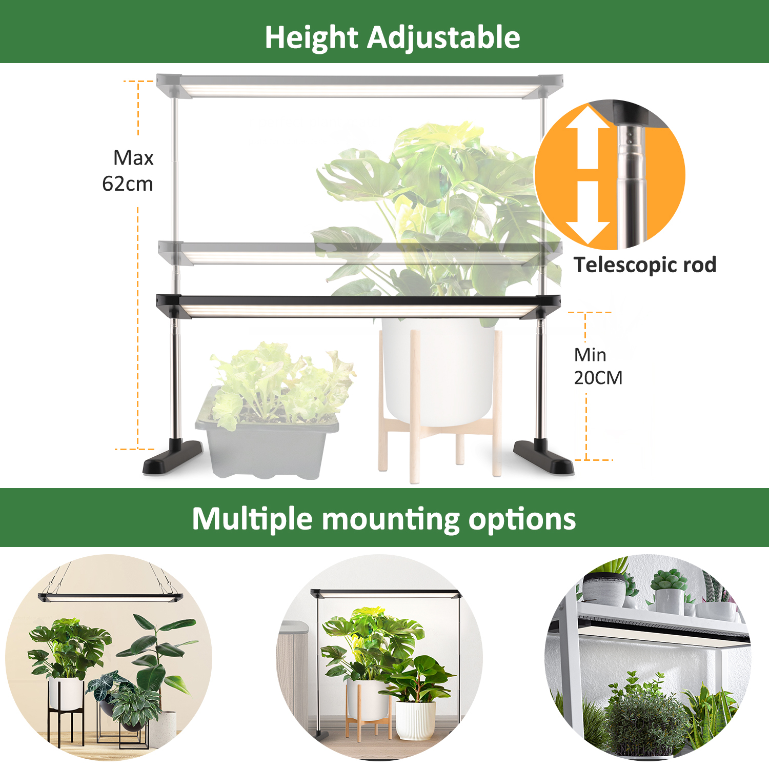 Ultra Wide Dimmable Seedling Light Panel 2FT 3