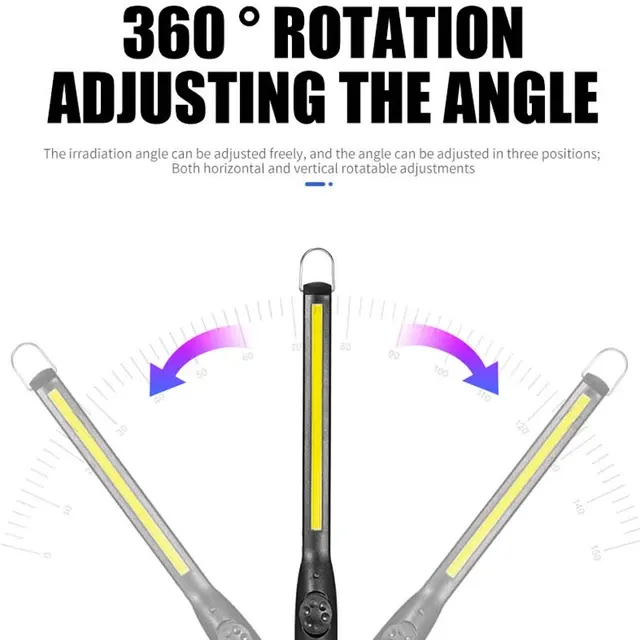 Rechargeable Magnetic COB Work Light, Dimmable 3