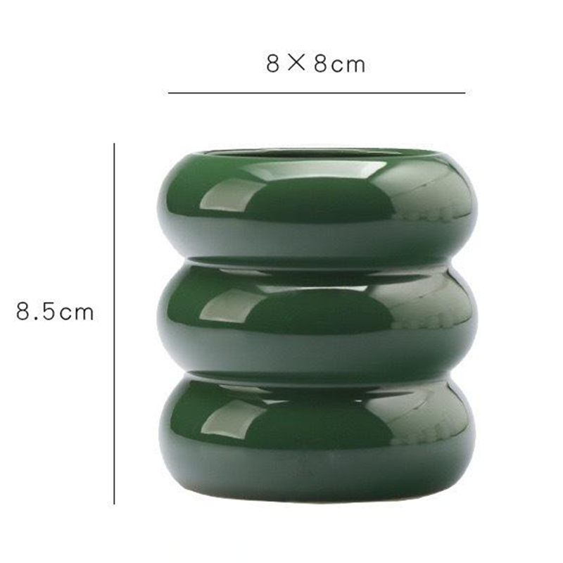 Matte and Glossy Ceramic Candle Holder
