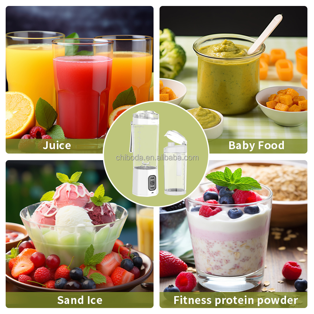 Arrival Electric Cordless USB Rechargeable Blender Powerful Mini 4