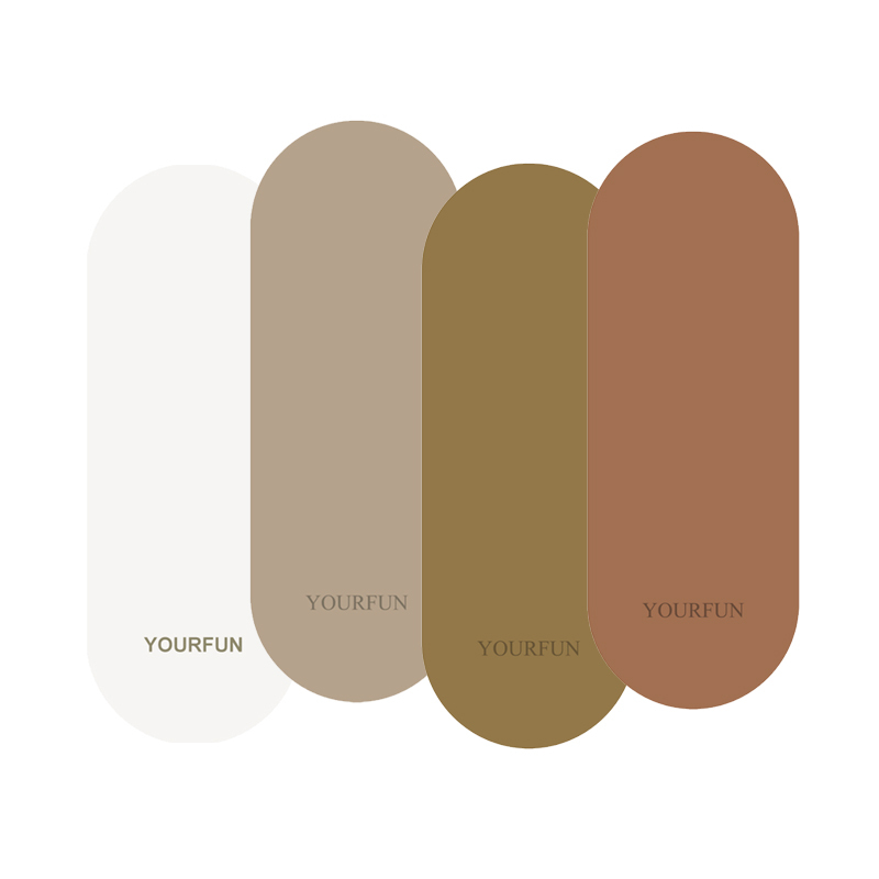 Vegan PU Pill Shape Yoga Mat Nude