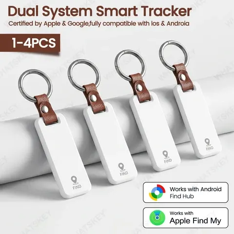 4er-Pack Dual-System Smart-Tracker-Finder Geeignet für IOS und Android