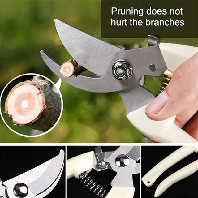 Stainless Steel Bypass Garden Pruning Shears 3