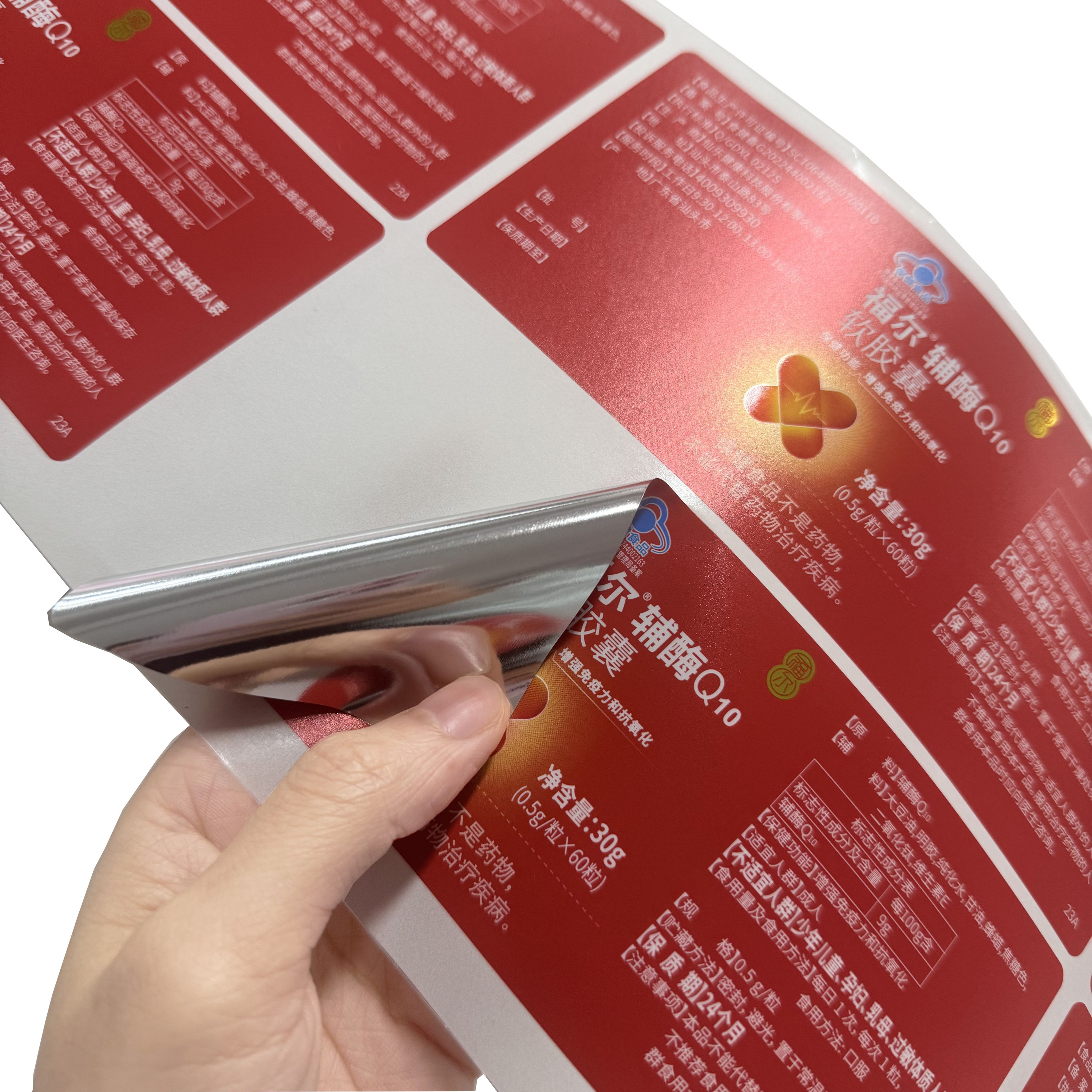 Wasserfeste Selbstklebende Verpackungsetiketten auf Rolle