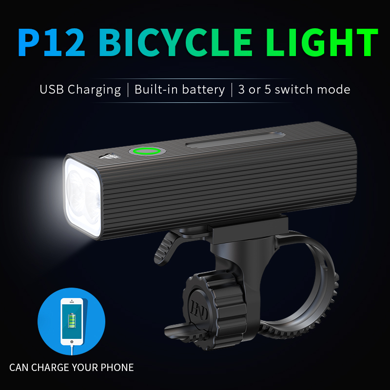 Waterproof Aluminum LED Bike Light Set 2