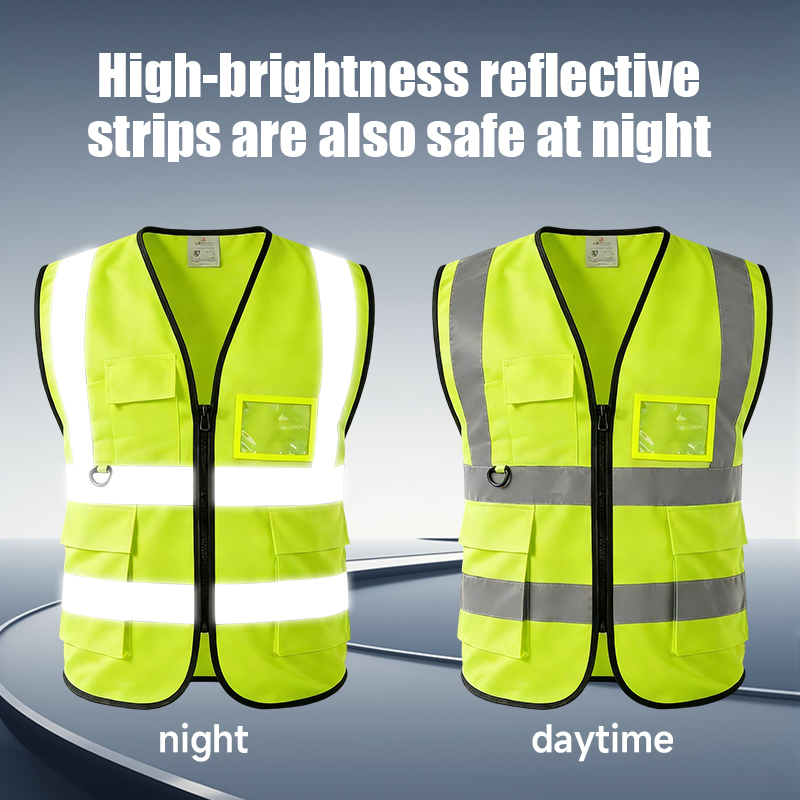 CE Class 2 Safety Vest With Pockets High 4
