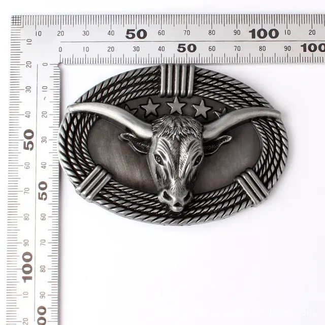 Western Bull Head Belt Buckle 4