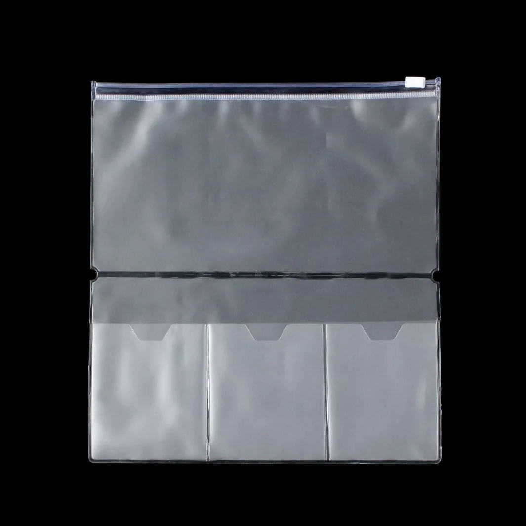 PVC Standard Traveler Notebook Tagebuch Reißverschluss Innenseite Tasche 2