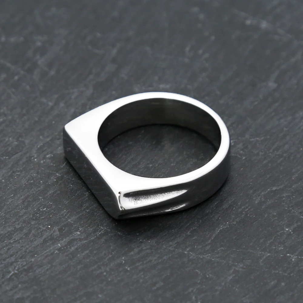 Mode 316L Edelstahl Einfache Ringe Für Männer Frauen 3