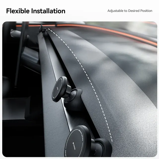 Magnetic Silicone Phone Mount for Tesla 4