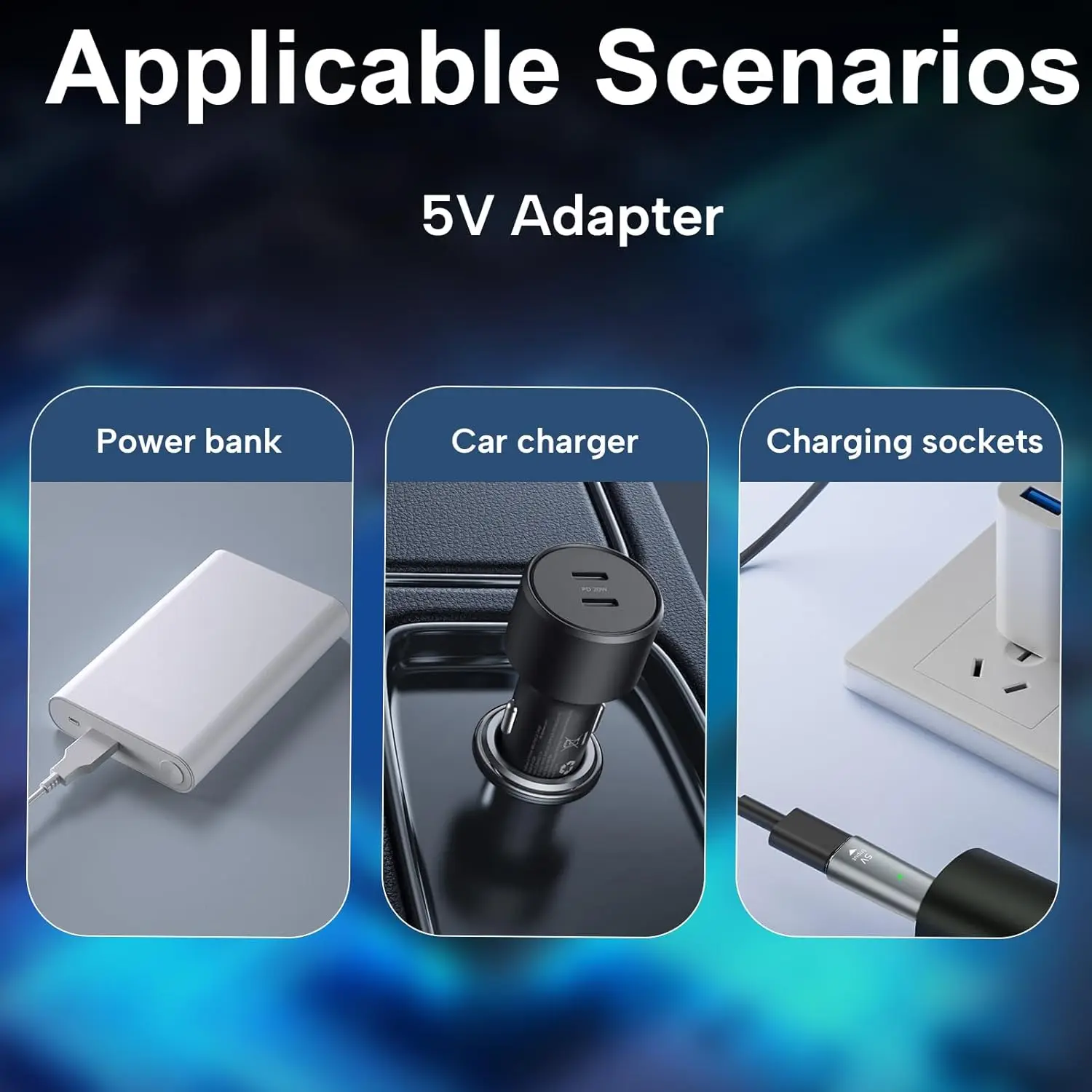 Brangdy 5V Typ-C Rasierer-Adapter Ladegerät Konverter Passend für 4