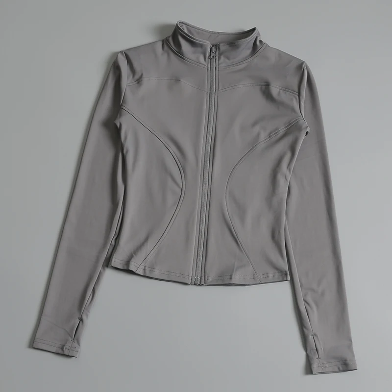 Yoga Kleidung Windjacke Sportswear Frau Läuft Langarm Sweatshirt 2