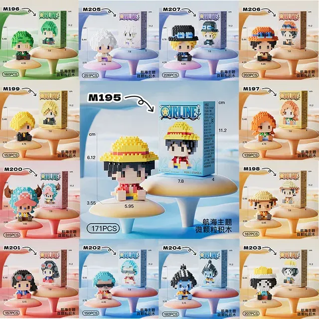 ONE PIECE Micro Building Blocks Luffy Chopper 2
