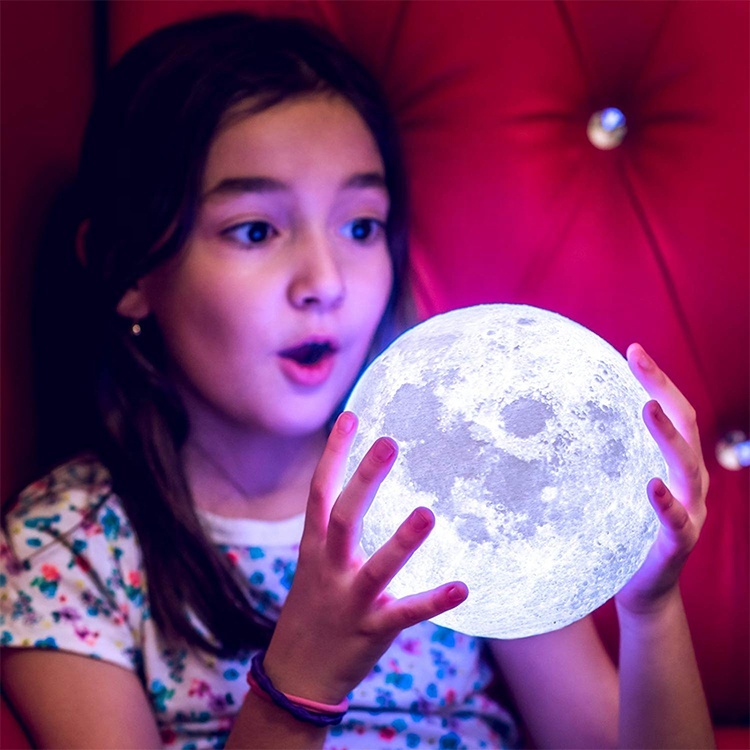 Dimmable 3D Moon Lamp with 16 Colors 3